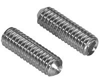 Винт установочный с засверленным концом М16х35 DIN 916 (ISO 4029), нержавеющая сталь А1